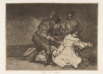 Planche 46 de Les Désastres de la Guerre : Cela..., 1810 publié 1863 - Francisco de Goya