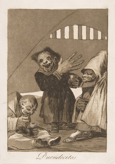 Planche 49 de Los Caprichos : Hobgoblins Duendecitos, 1799 - Francisco de Goya