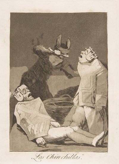 Planche 50 de Los Caprichos : Les Chinchillas, 1799 - Francisco de Goya