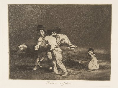 Planche 50 de Les Désastres de la guerre : Un..., 1811-12 publié 1863 - Francisco de Goya