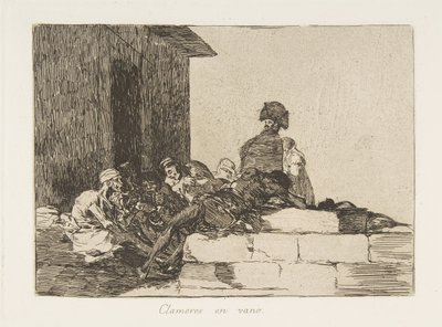 Planche 54 des Désastres de la guerre Los Desastres de la Guerra : Ap..., 1811-12 publié 1863 - Francisco de Goya
