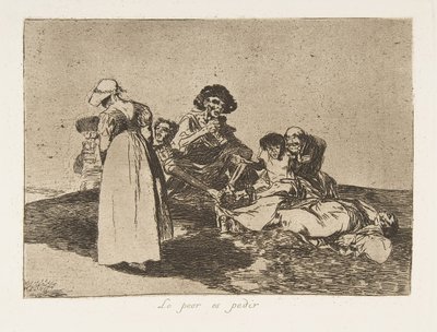 Planche 55 de Les Désastres de la guerre : Th..., 1811-12 publié 1863 - Francisco de Goya