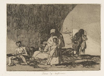 Planche 57 des Désastres de la guerre : Th..., 1811-12 publié en 1863 - Francisco de Goya