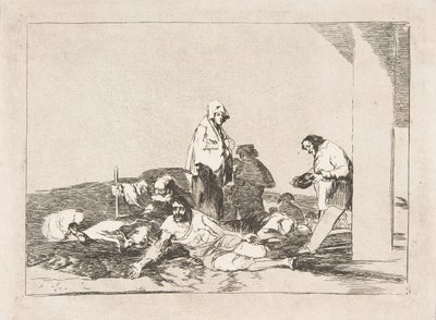 Planche 58 des Désastres de la guerre : Il ne sert à rien de pleurer..., 1811-12 - Francisco de Goya