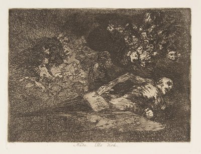 Planche 69 des Désastres de la guerre: Pas..., 1810-20, publié en 1863 - Francisco de Goya