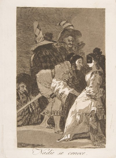 Planche 6 de Los Caprichos : Personne ne se connaît - Francisco de Goya