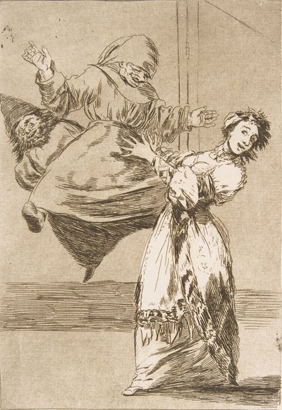 Planche 74 de Los Caprichos: Ne crie pas, stupide - Francisco de Goya