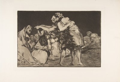 Planche 7 des Disparates : Folie désordonnée, vers 1816-23 publié 1864 - Francisco de Goya