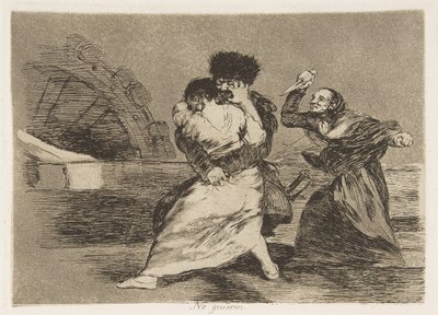 Planche 9 des Désastres de la guerre: Ils d..., 1810 publié 1863 - Francisco de Goya