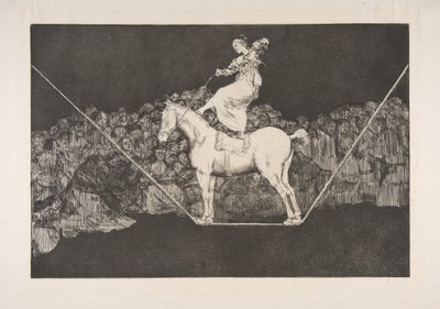 Planche B des Disparates : Folie ponctuelle - Francisco de Goya