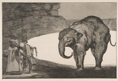 Planche C des Disparates : Folie animale, vers 1816-23 publié avant 1877 - Francisco de Goya