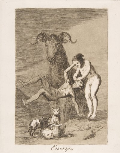 Planche 60 de Los Caprichos : Essais, 1799 - Francisco de Goya