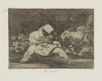 Quelle folie !, pl. 68 de la série Les désastres de la guerre - Francisco de Goya