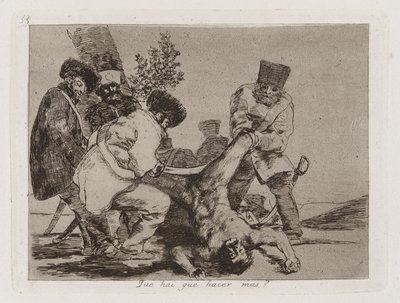 Que [sic] hai que hacer mas? (Que peut-on faire de plus?), Planche 33 de Los desastres de la guerra (Les Désastres de la guerre) - Francisco de Goya