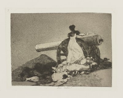 Que valor!, pl. 7 de la série Los desastres de la guerra - Francisco de Goya