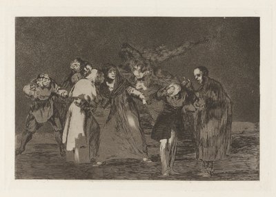 Sanan cuchilladas mas no malas palabras (Les blessures guérissent plus vite que les mots hâtifs), de la série Los disparates (Los proverbios) - Francisco de Goya