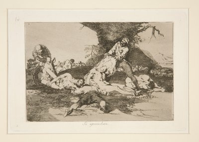 Se aprovechan (Ils en profitent), pl. 16 de Los desastres de la guerra (Les désastres de la guerre) - Francisco de Goya