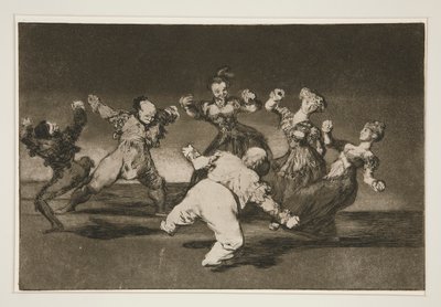 Si Marina danse, elle doit en assumer les conséquences, pl. 12 de la série Los proverbios - Francisco de Goya