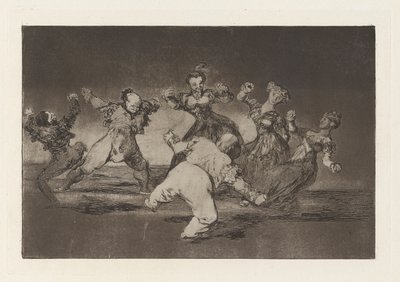 Si Marina danse, elle doit en assumer les conséquences, de la série Los disparates (Les proverbes) - Francisco de Goya