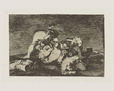 Tampoco. (Ni [ceux-ci] non plus.), pl. 10 de la série Los desastres de la guerra (Les Désastres de la guerre) - Francisco de Goya