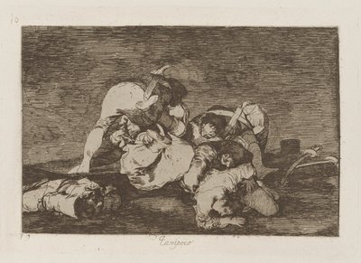 Tampoco, pl. 10 de la série Los desastres de la guerra - Francisco de Goya