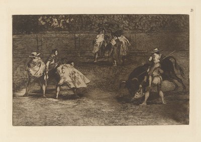 Un torero monté sur les épaules d’un chulo - Francisco de Goya