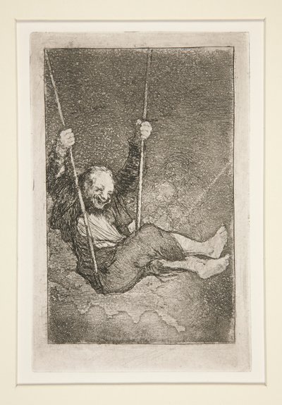 Vieil homme sur une balançoire - Francisco de Goya