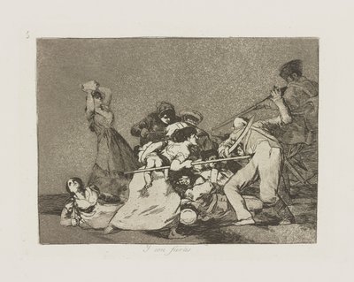 Y son fieras., pl. 5 de la série Los desastres de la guerra - Francisco de Goya