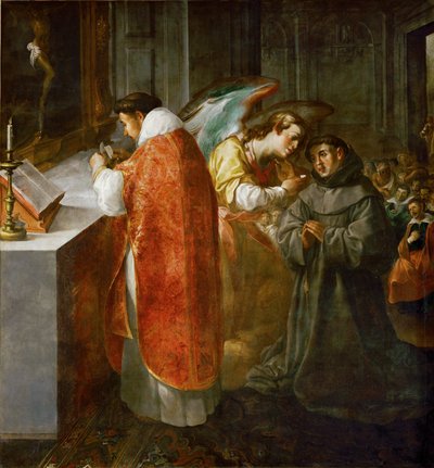 Saint Bonaventura reçoit la communion d