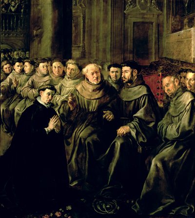 Accueil de Saint Bonaventure (1221-74) dans l