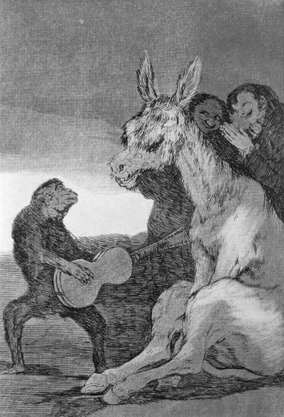 Bravo!, une caricature des soirées musicales organisées par le Premier ministre espagnol, Manuel de Godoy pour le roi Charles IV d