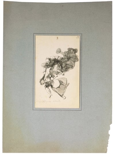 Bajan riñendo, ou Ils descendent en se querellant - Francisco de Goya