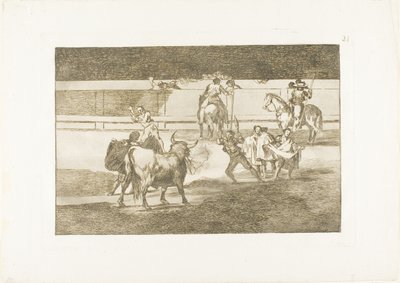 Banderilles avec pétards, planche 31 de L