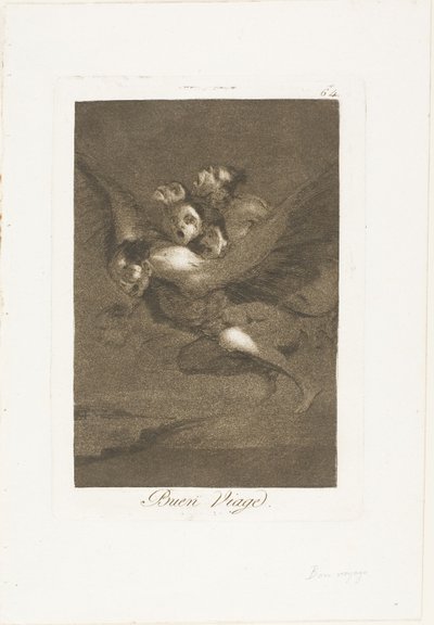 Bon voyage, planche 64 de Los Caprichos - Francisco Jose de Goya y Lucientes
