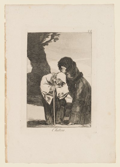 Chiton, planche de "Los Caprichos", 1799 - Francisco de Goya
