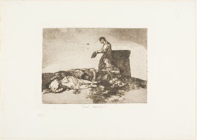 Cruelle histoire de malheur!, planche 48 de Les Désastres de la guerre - Francisco Jose de Goya y Lucientes