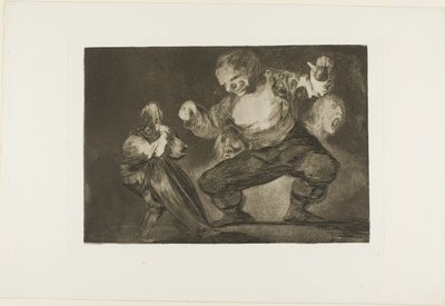 Géant dansant, des Disparates, publié comme planche 4 dans Los Proverbios - Francisco Jose de Goya y Lucientes