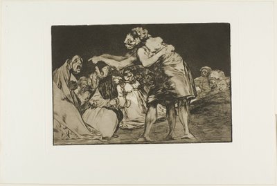 Folie désordonnée, planche sept des Proverbes - Francisco Jose de Goya y Lucientes