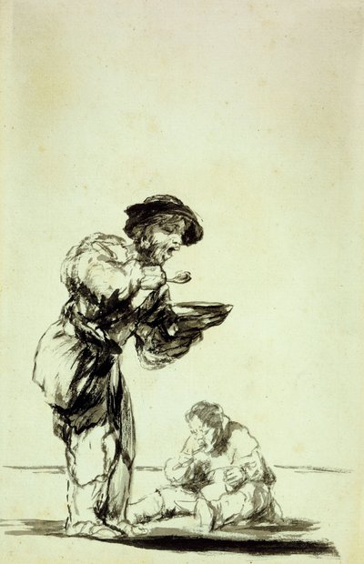 Ceux qui échappent au travail finissent-ils comme ça ? - Francisco de Goya