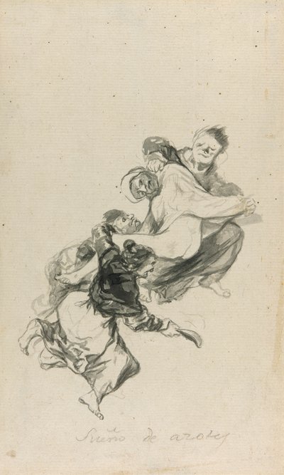 Rêve de flagellation - Francisco Jose de Goya y Lucientes