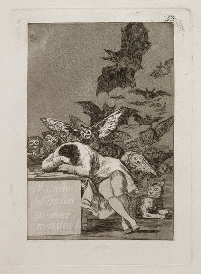 El Sueño De La Razon Produce Monstruos - Francisco Jose de Goya y Lucientes