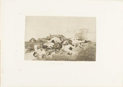 Encore pire, planche 22 de Les Désastres de la guerre - Francisco Jose de Goya y Lucientes