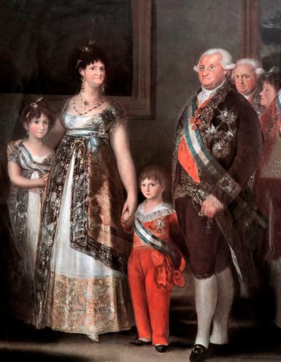 Famille du roi espagnol Carlos IV (détail) - Francisco Jose de Goya y Lucientes