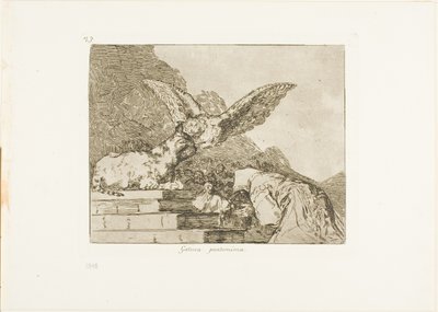 Pantomime féline, plaque 73 de Les désastres de la guerre - Francisco Jose de Goya y Lucientes