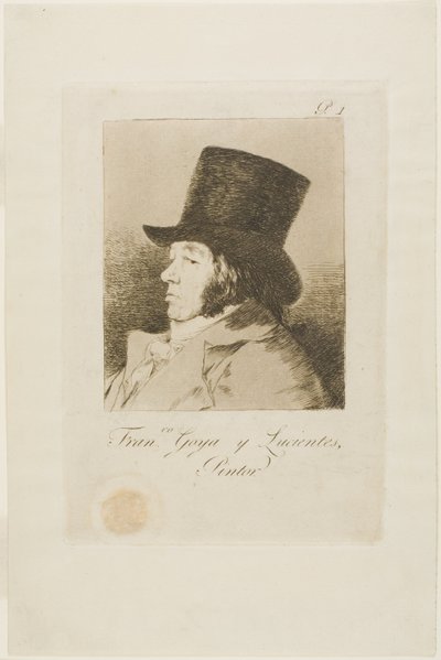 Francisco de Goya y Lucientes, peintre, planche une de Los Caprichos - Francisco Jose de Goya y Lucientes
