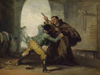 Frère Pedro arrache le pistolet à El Maragato - Francisco Jose de Goya y Lucientes