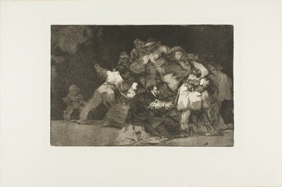 Folie générale, planche neuf des Proverbes - Francisco Jose de Goya y Lucientes