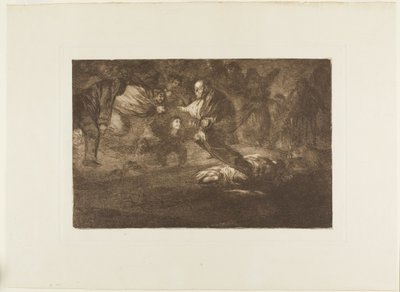 Dieu les crée et ils se rejoignent, planche 18 de Los Proverbios - Francisco Jose de Goya y Lucientes