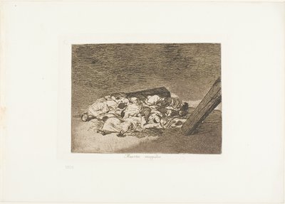 Récolte des morts, planche 63 de Les Désastres de la guerre - Francisco Jose de Goya y Lucientes