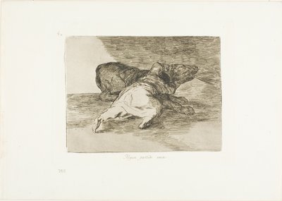 Il en tire quelque chose, planche 40 de Les Désastres de la guerre - Francisco Jose de Goya y Lucientes